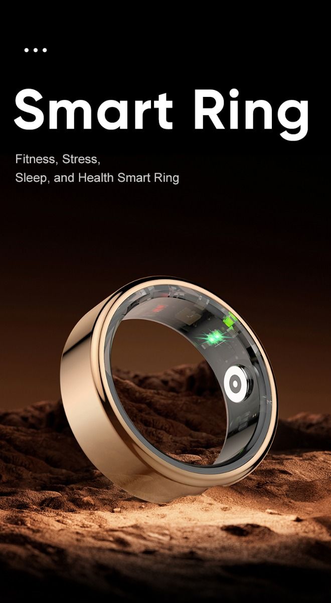 Multifunctional Smart Bluetooth Ring including Health Tracker & Sleep Monitor for Men Women