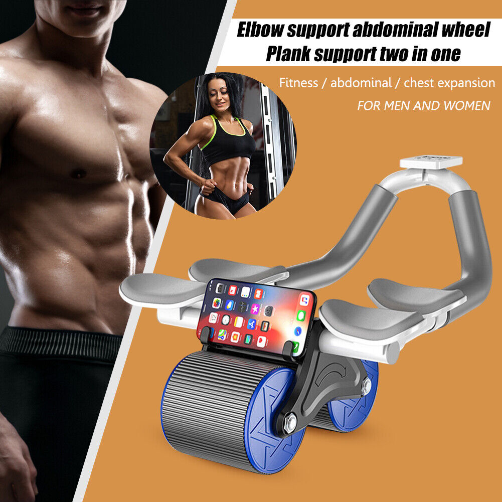 Elbow Support Abdominal Wheel Ab Roller With Timer