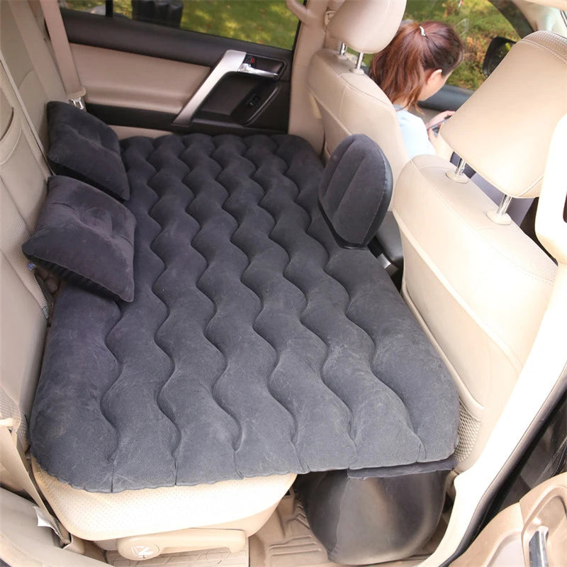 Car Travel Inflatable Mattress Portable Rear Seat Folding Bed (Including inflation pump)