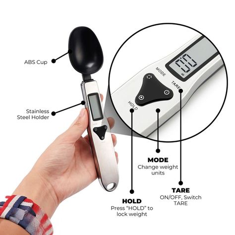 LCD Digital Measuring Food Flour Digital Spoon Scale Mini Kitchen Tool for Milk Coffee Scale